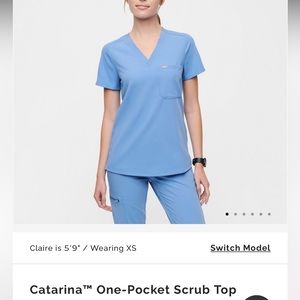 Figs one pocket scrub top